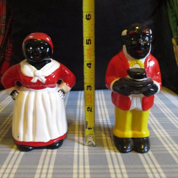 VTG 2- BELLS Ceramic Black Americana, very Rare, Chef & Baker - Picture 1 of 8